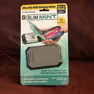 Slim Mint Ultra-Thin RFID Blocking Wallet AS SEEN ON TV Theft Protection Wallet
